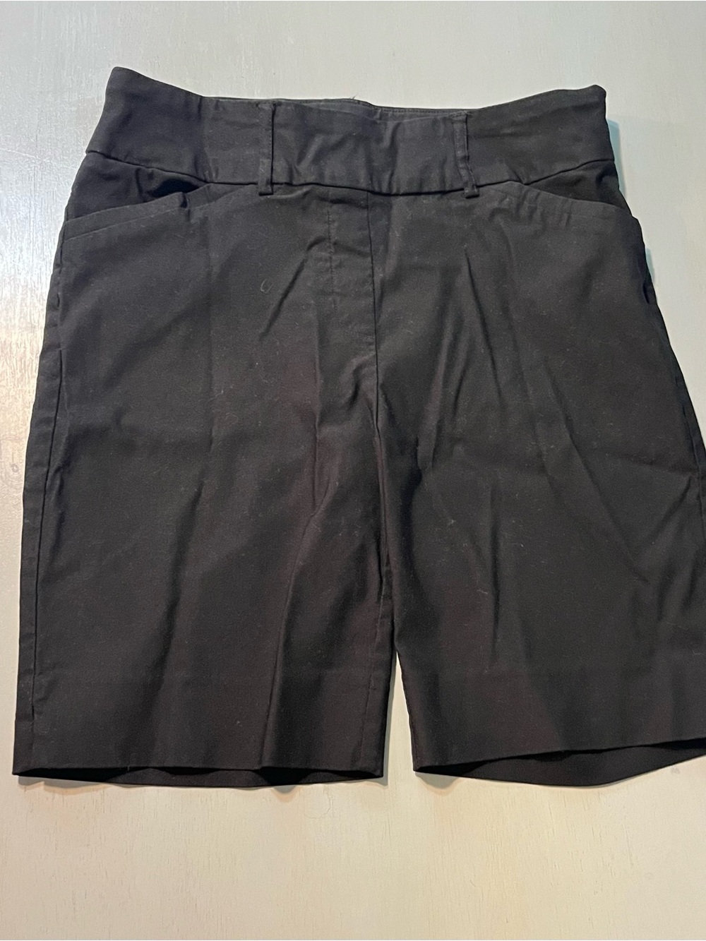 Hilary Radley Black Stretch Bermuda Shorts - Size 8